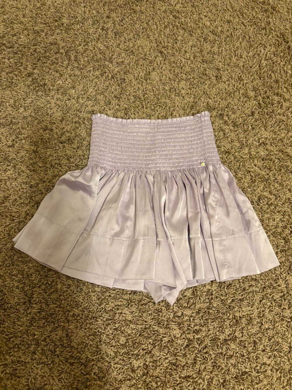 Natural Life Shorts XS Xtra Small Light Purple Wide Waistband Pull On Pastel